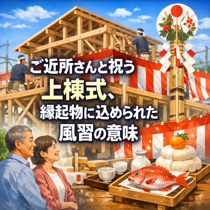 ご近所さんと祝う上棟式、縁起物に込められた風習の意味